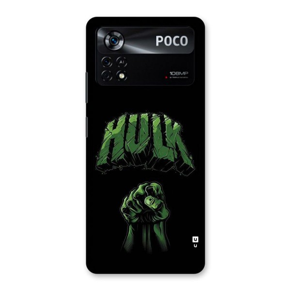 Green Punch Back Case for Poco X4 Pro 5G