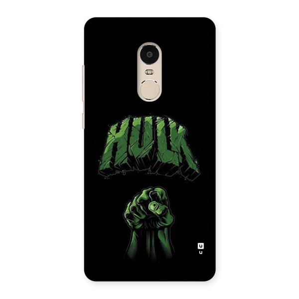 Green Punch Back Case for Redmi Note 4