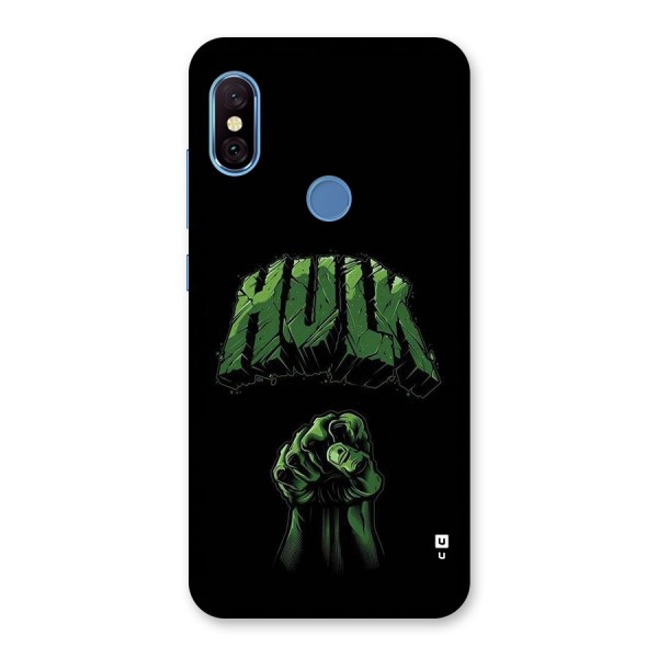 Green Punch Back Case for Redmi Note 6 Pro