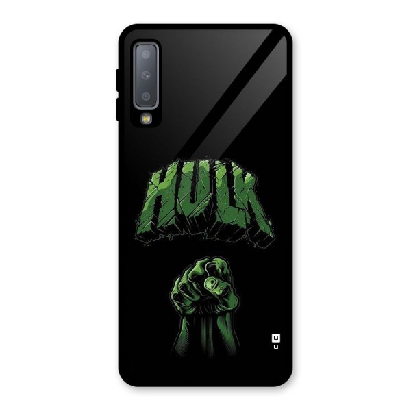 Green Punch Glass Back Case for Galaxy A7 (2018)