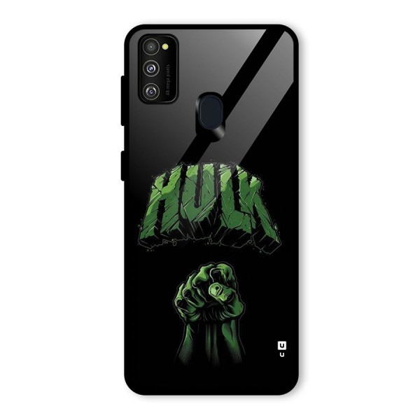 Green Punch Glass Back Case for Galaxy M30s