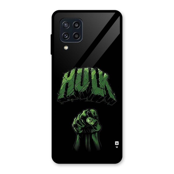 Green Punch Glass Back Case for Galaxy M32