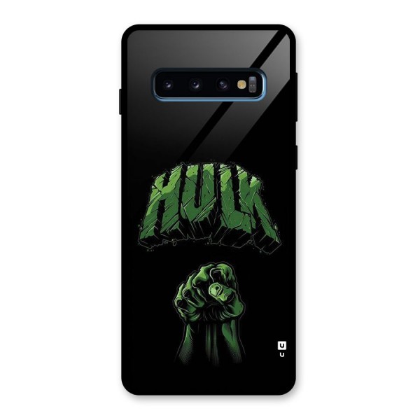 Green Punch Glass Back Case for Galaxy S10