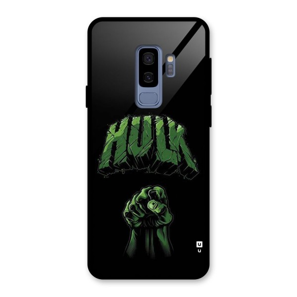 Green Punch Glass Back Case for Galaxy S9 Plus