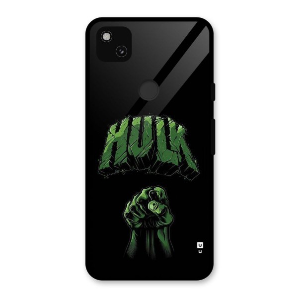 Green Punch Glass Back Case for Google Pixel 4a