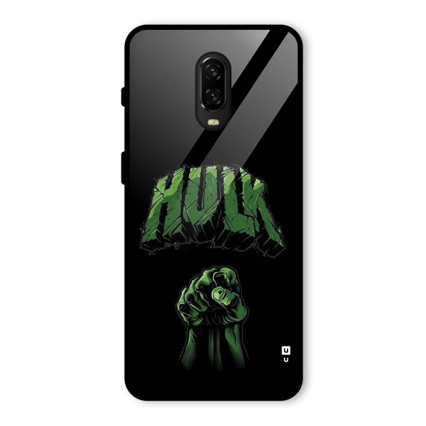 Green Punch Glass Back Case for OnePlus 6T