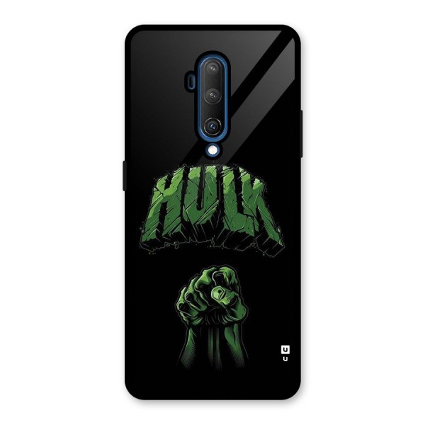 Green Punch Glass Back Case for OnePlus 7T Pro