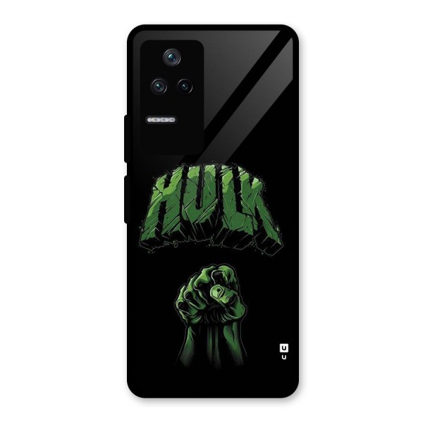 Green Punch Glass Back Case for Poco F4 5G