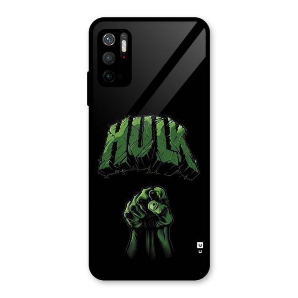 Green Punch Glass Back Case for Poco M3 Pro 5G