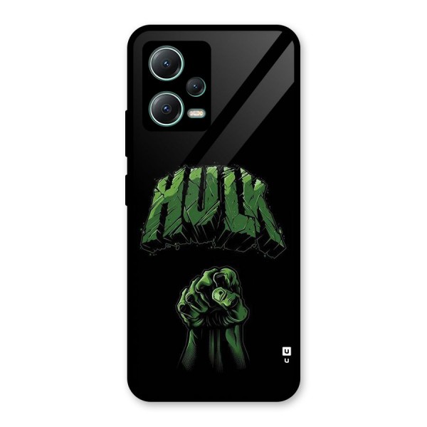 Green Punch Glass Back Case for Poco X5