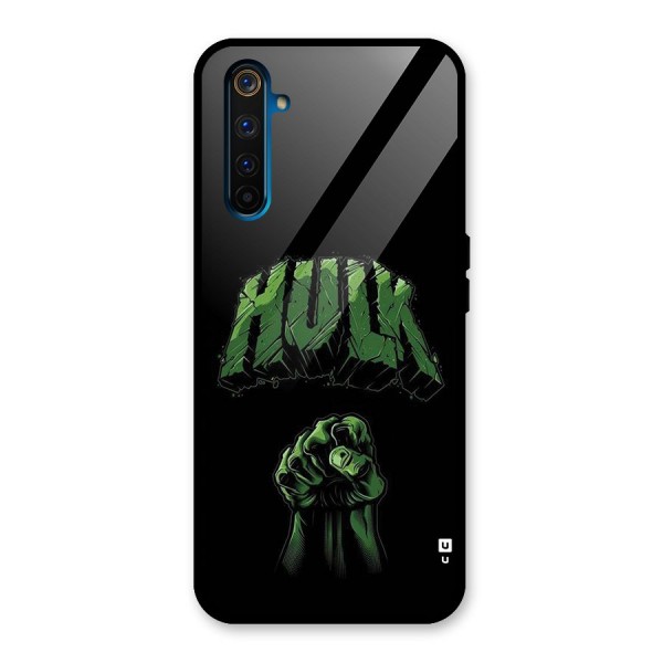 Green Punch Glass Back Case for Realme 6 Pro