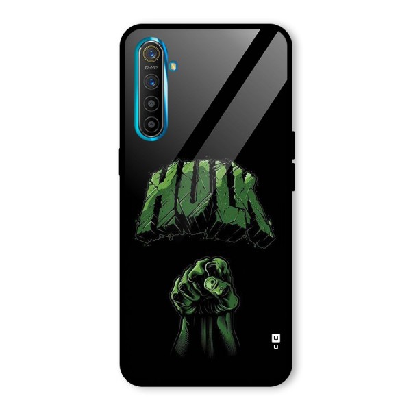 Green Punch Glass Back Case for Realme X2