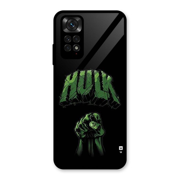 Green Punch Glass Back Case for Redmi Note 11