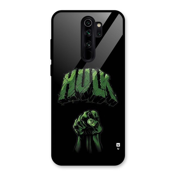 Green Punch Glass Back Case for Redmi Note 8 Pro