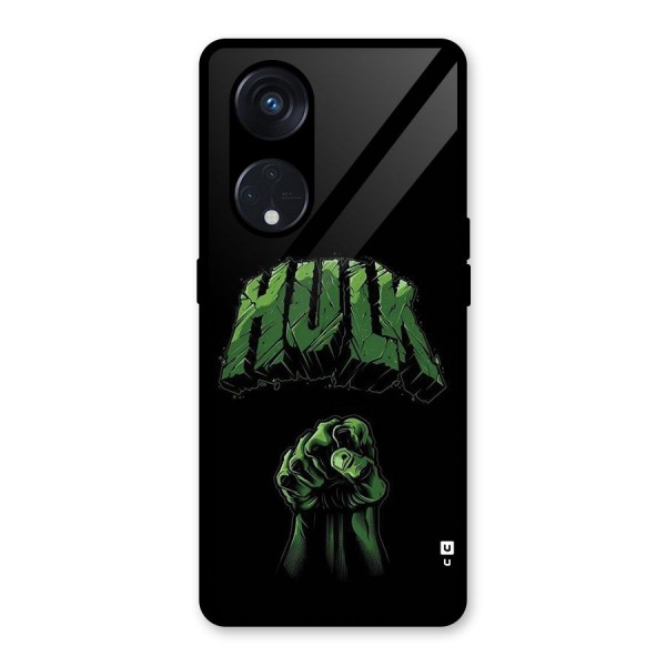 Green Punch Glass Back Case for Reno8 T 5G