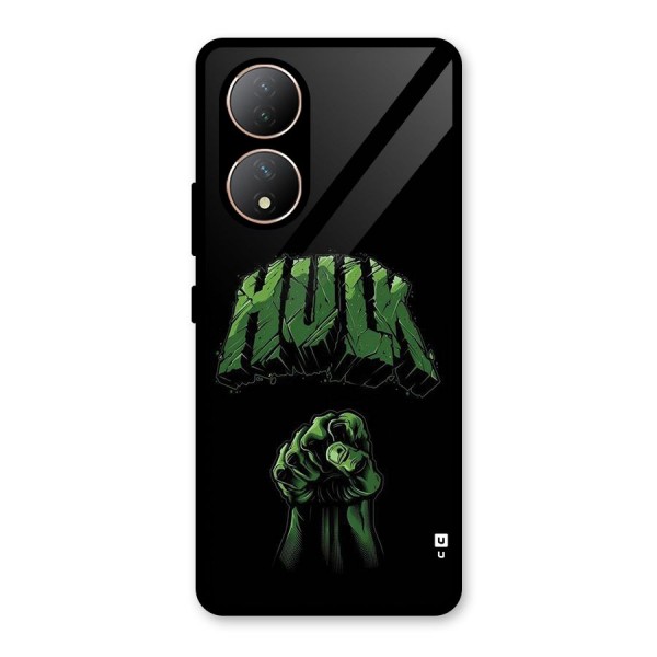 Green Punch Glass Back Case for Vivo T2