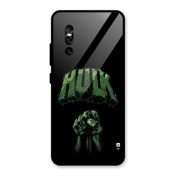 Green Punch Glass Back Case for Vivo V15 Pro