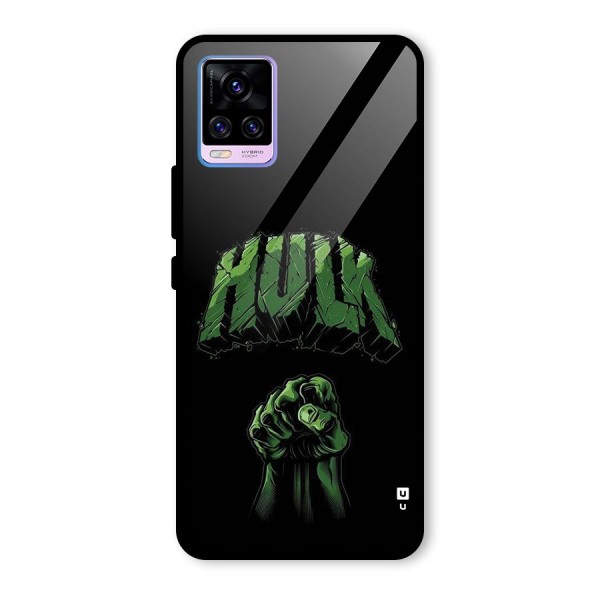 Green Punch Glass Back Case for Vivo V20 Pro