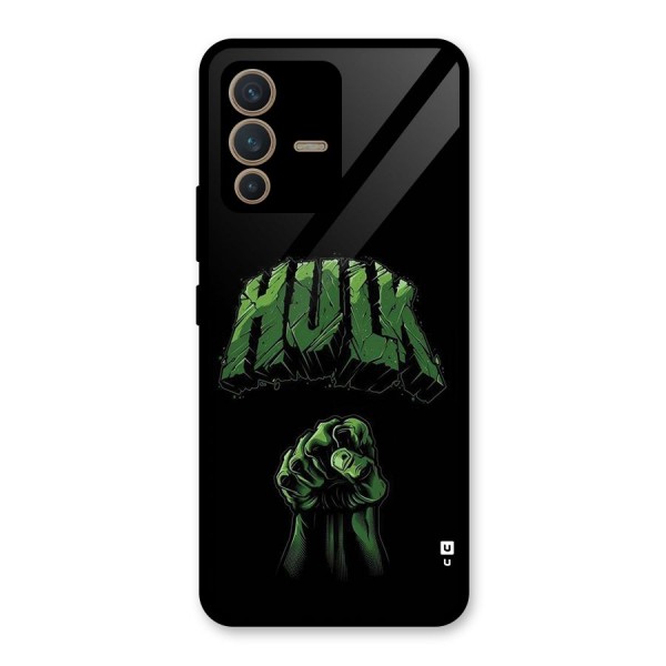 Green Punch Glass Back Case for Vivo V23 5G