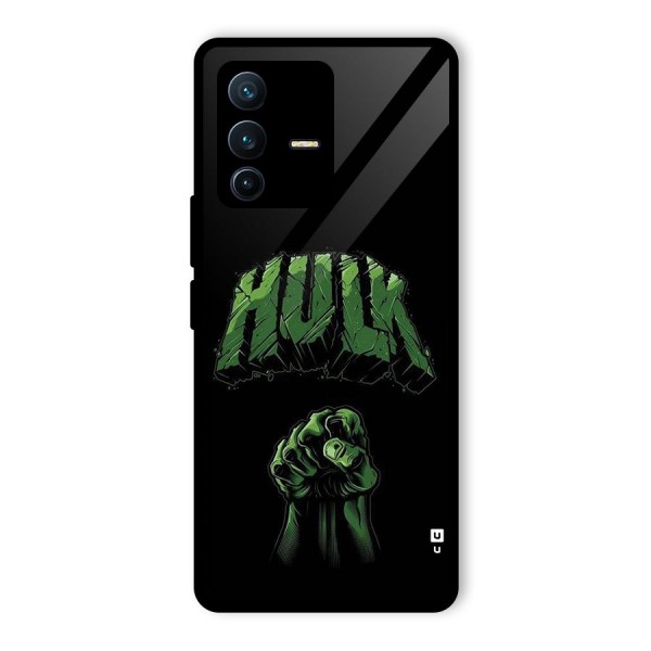 Green Punch Glass Back Case for Vivo V23 Pro