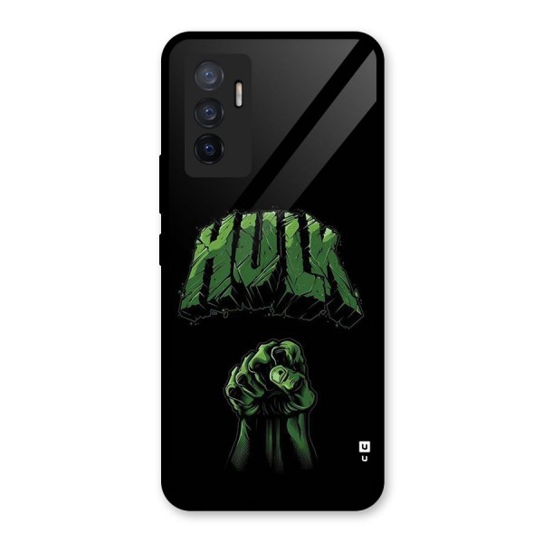 Green Punch Glass Back Case for Vivo V23e