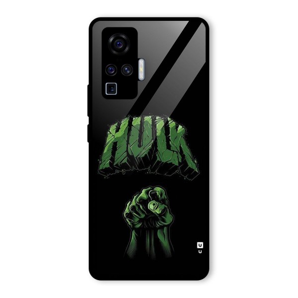 Green Punch Glass Back Case for Vivo X50 Pro