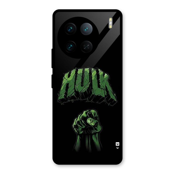 Green Punch Glass Back Case for Vivo X90 Pro