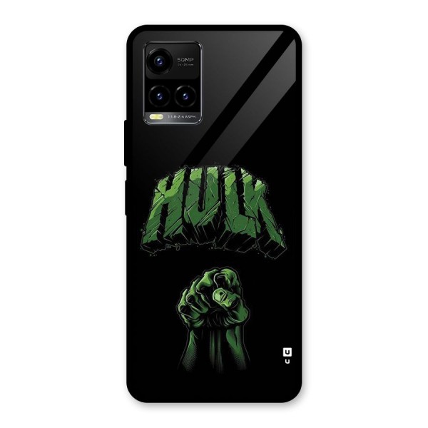 Green Punch Glass Back Case for Vivo Y21A