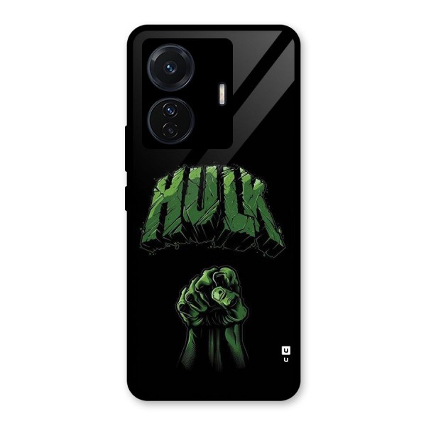 Green Punch Glass Back Case for Vivo iQOO Z6 Pro