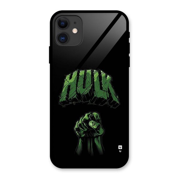 Green Punch Glass Back Case for iPhone 11