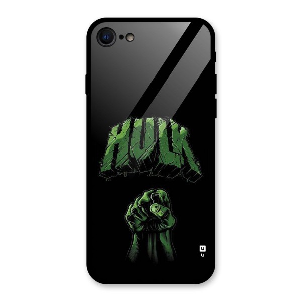 Green Punch Glass Back Case for iPhone 8