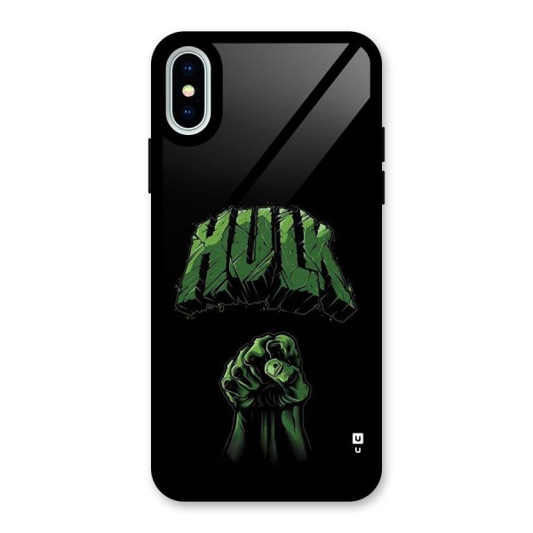 Green Punch Glass Back Case for iPhone X