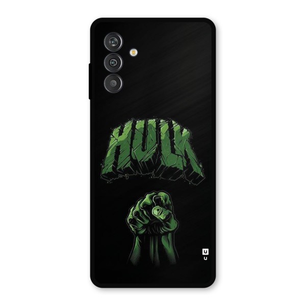 Green Punch Metal Back Case for Galaxy F13