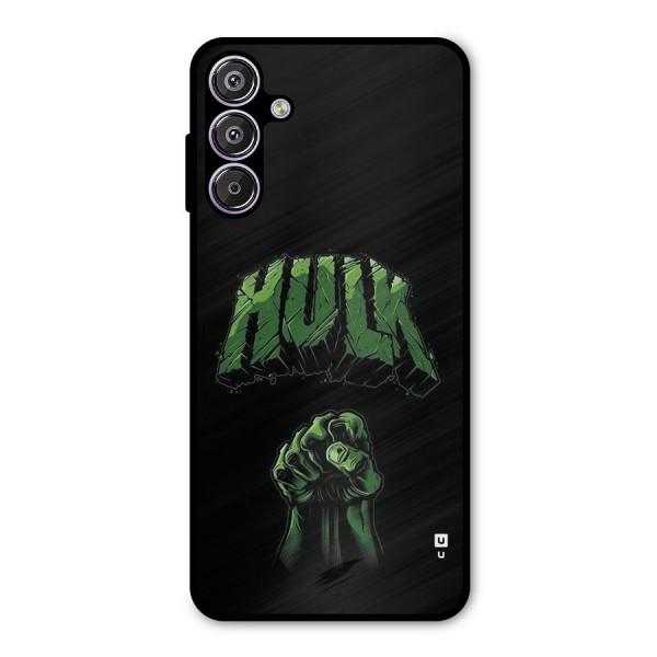 Green Punch Metal Back Case for Galaxy F15