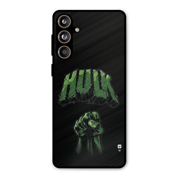 Green Punch Metal Back Case for Galaxy F55