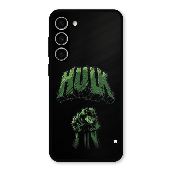 Green Punch Metal Back Case for Galaxy S23 Plus