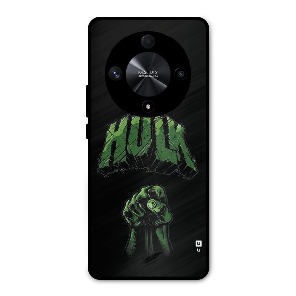 Green Punch Metal Back Case for Honor X9b