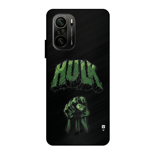 Green Punch Metal Back Case for Mi 11X Pro