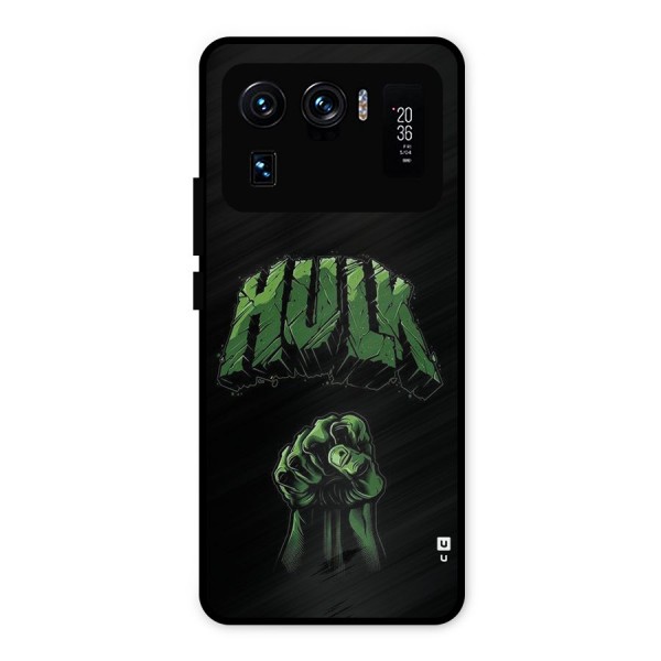 Green Punch Metal Back Case for Mi 11 Ultra