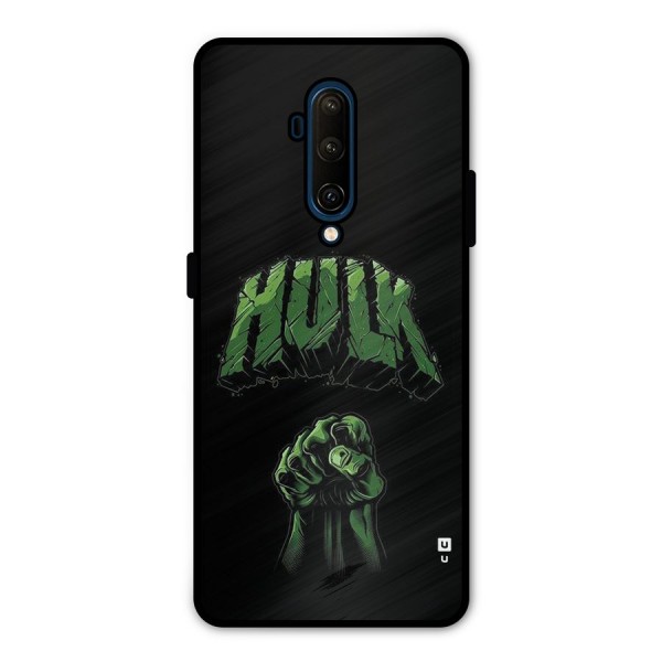 Green Punch Metal Back Case for OnePlus 7T Pro