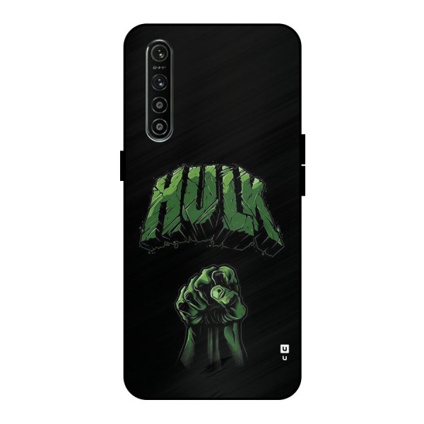 Green Punch Metal Back Case for Realme XT