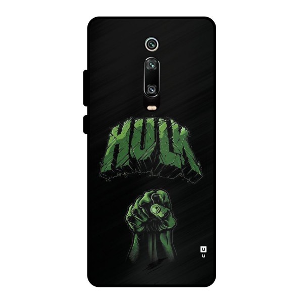 Green Punch Metal Back Case for Redmi K20 Pro