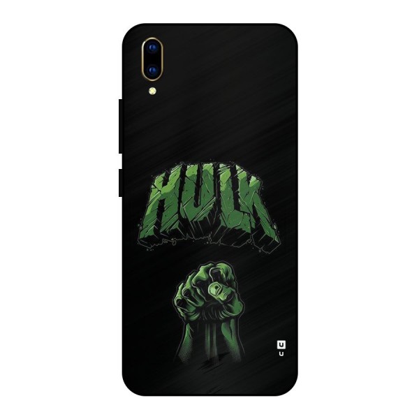 Green Punch Metal Back Case for Vivo V11 Pro