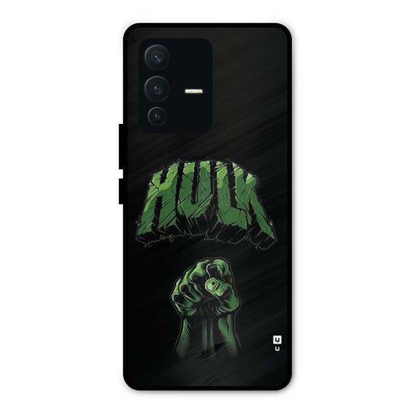 Green Punch Metal Back Case for Vivo V23 Pro