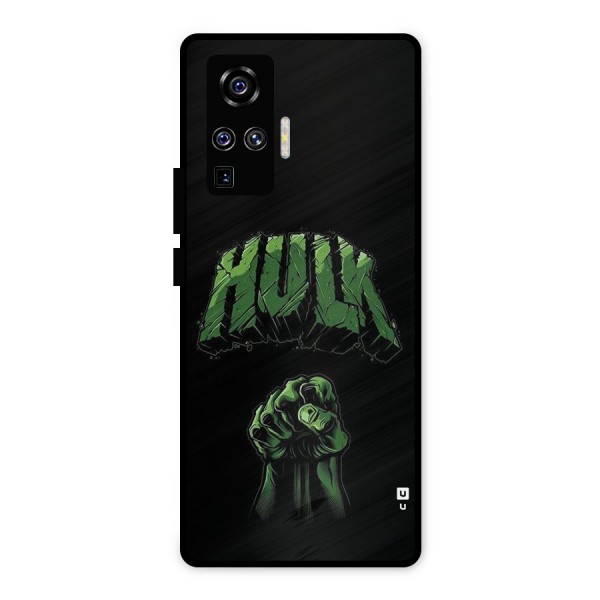 Green Punch Metal Back Case for Vivo X50 Pro