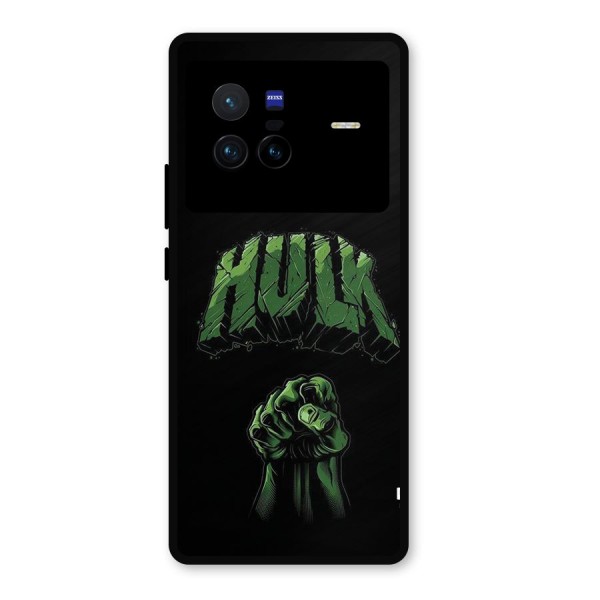 Green Punch Metal Back Case for Vivo X80