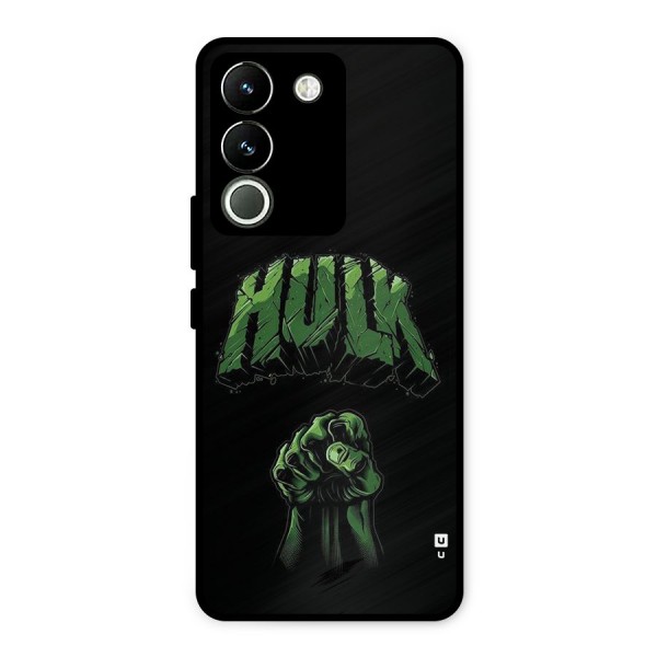 Green Punch Metal Back Case for Vivo Y200