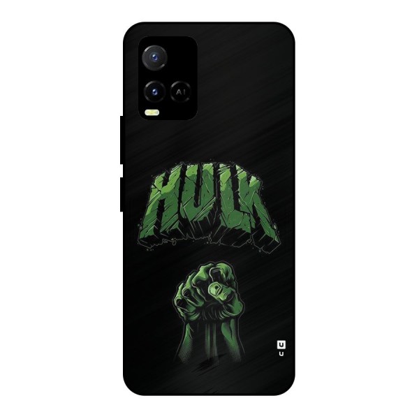 Green Punch Metal Back Case for Vivo Y21