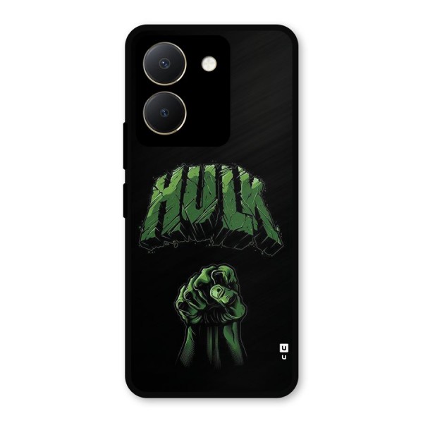 Green Punch Metal Back Case for Vivo Y36