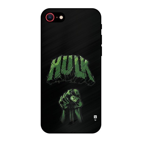 Green Punch Metal Back Case for iPhone 8